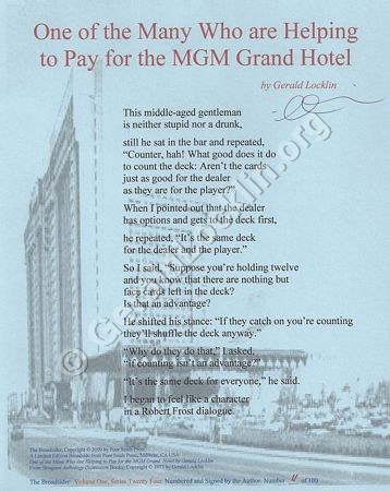 One of the Many Who are Helping to Pay for the MGM Grand Hotel